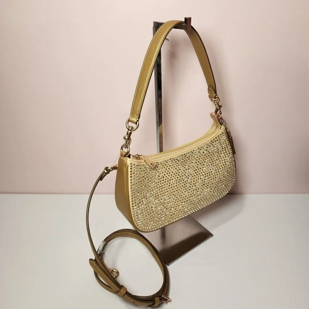 NWT COACH CV937 TERI SHOULDER BAG Crystal Yellow Gold